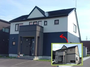 リフォーム後：金属サイディング重ね張りで美しく生まれ変わった外観