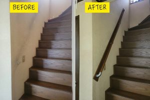 リフォーム後：下地から見直した安全な階段手すりの完成状態