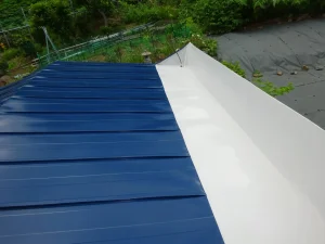 リフォーム後：レイケムヒーターと雪印板金による美しい屋根の完成状態