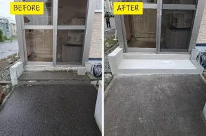 札幌市北区の玄関ブロック補修完了後の美しい外観