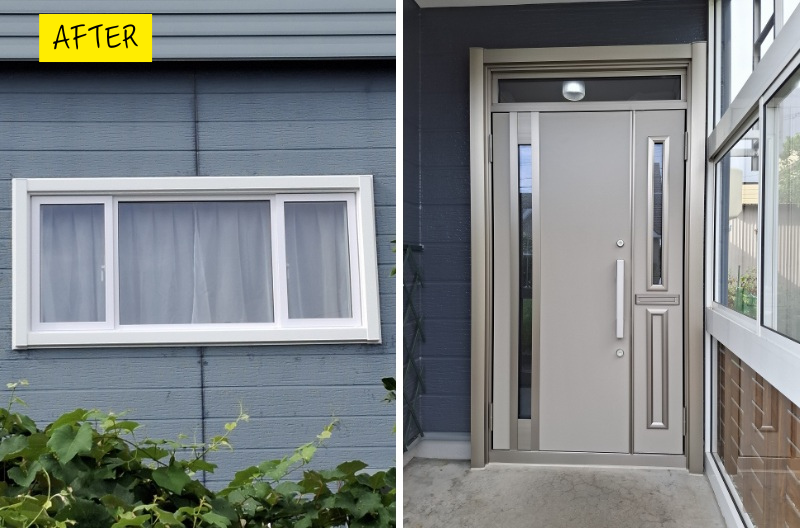 外窓・内窓・玄関ドアの断熱リフォーム後のイメージ写真