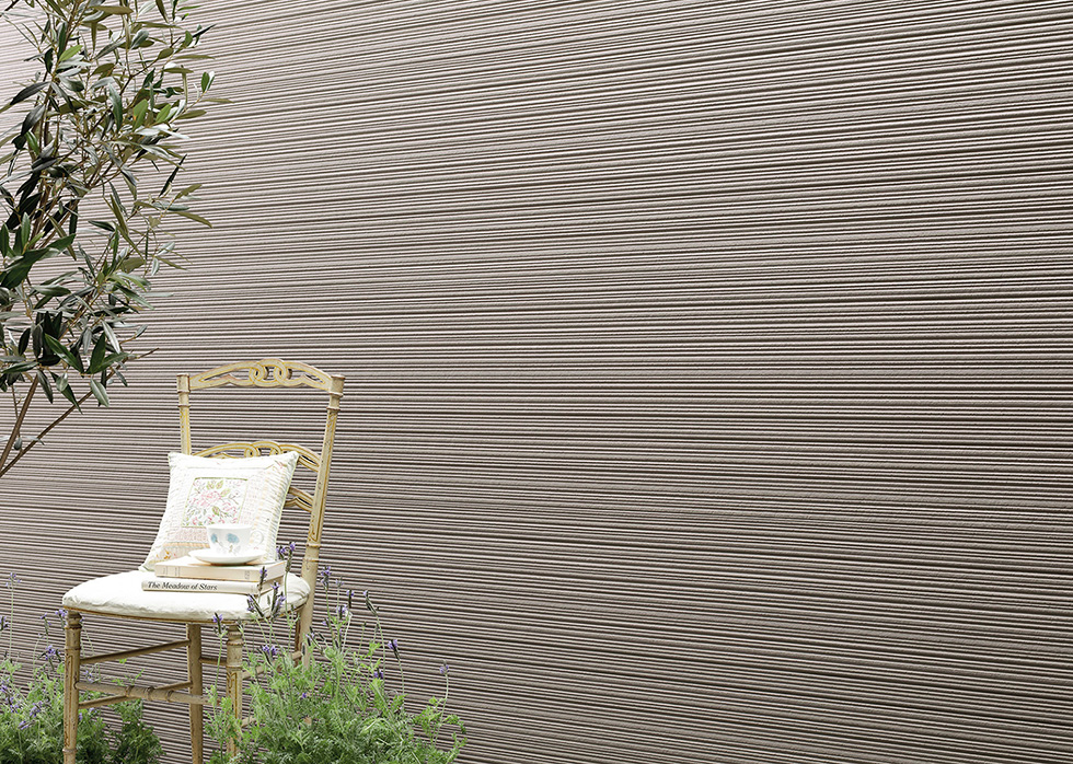 ケイミュー シュトラール18 スマートチタンブラウンのサイディング外観イメージ