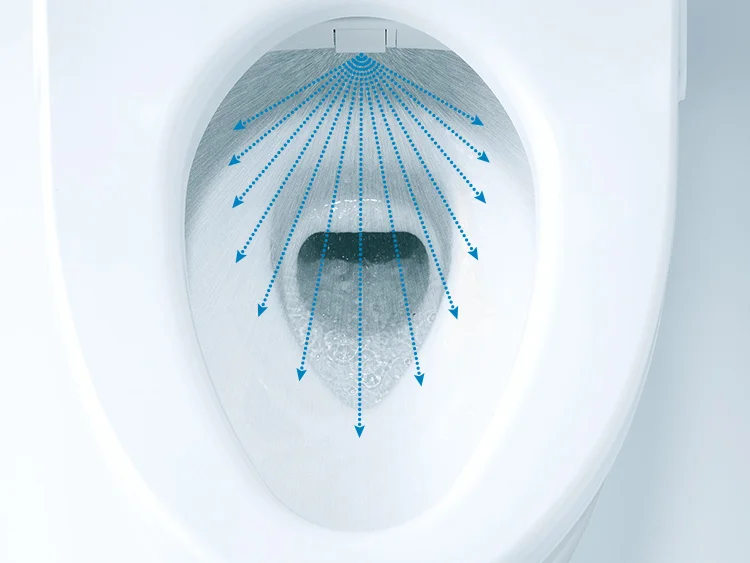 便器に自動でミストを吹きかけるプレミスト機能の仕組み